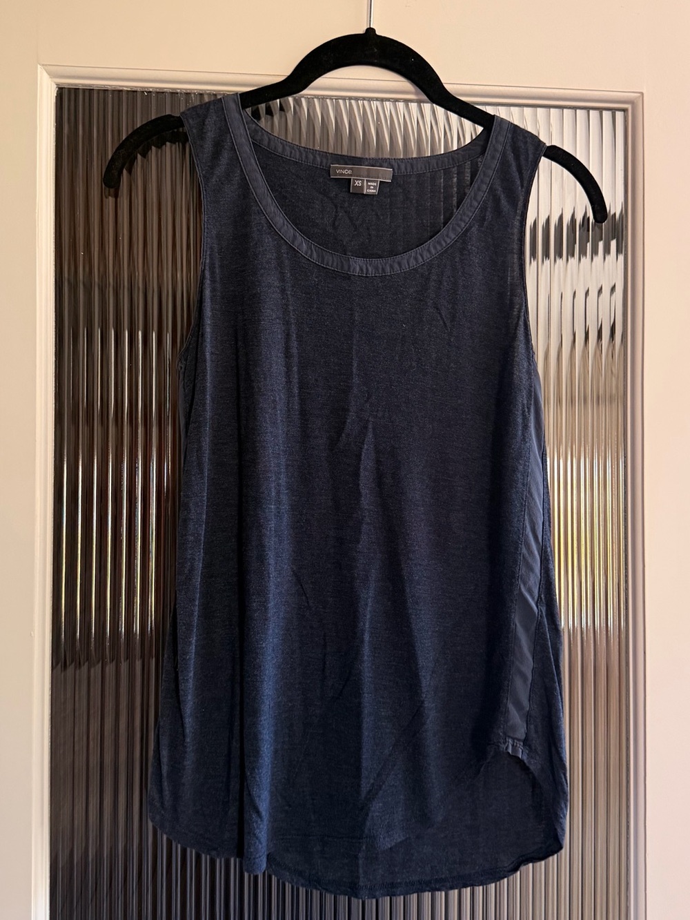 Vince Dark Navy Scoop Neck Tank